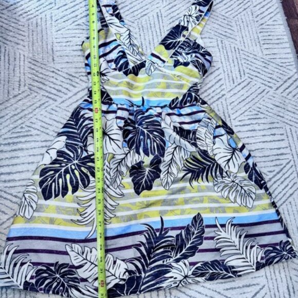 H&M Sparkly Floral Patterned Mini Dress - Size 4 - Picture 6 of 9